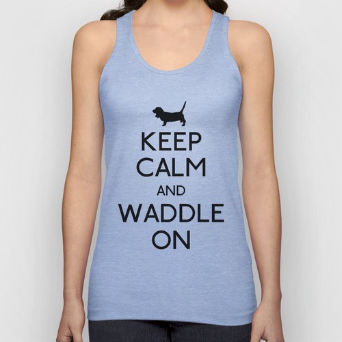 Keep Calm and Waddle On tank at Society6